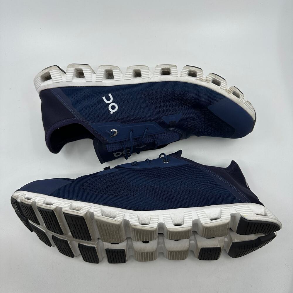 On Cloud 5 Running Shoe Mens 13 Navy Lightweight Travel Slip-On Athleisure Shoe - Picture 9 of 12